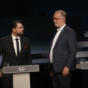 SD-ledaren Jimmie Åkesson och Liberalernas partiledare Johan Pehrson