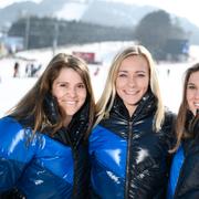 Frida Hansdotter, Estelle Alphand och Sara Hector.