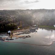 Skredområdet i Lökeberg utanför Kungälv