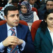 Arkivbild: Selahattin Demirtas och partiledarkollegan Figen Yüksekdag.