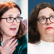 Cecilia Malmström, Anna Ekström och David Lega.