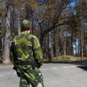 Militärpolis i Karlsborg. Arkivbild. 