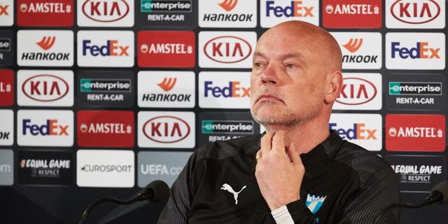 Tränaren Uwe Rösler på dagens pressträff.  Andreas Hillergren/TT / TT NYHETSBYRÅN
