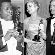 Elizabeth Taylor, 1961/Sidney Poitier, 1964/Grace Kelly och Marlon Brando, 1955.