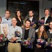 Nominerade till Stora Journalistpriset presenterades på tisdagen. Övre raden från vänster: Lisa Irenius, Kristoffer Triumf, Roger Turesson, Josefine Hökerberg, David Baas, Christian Holmén, Niklas Orrenius. Nedre Raden från vänster: Natalia Kazmierska, Sven Bergman, Joachim Dyfvermark (bilden), Fredrik Laurin, Daniel Velasco, Randi Mossige-Norheim, Stefan Mattson, Kenan Habul.