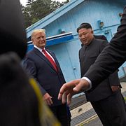 Donald Trump och Kim Jong-Un. 2019.