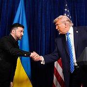 Presidenterna Donald Trump och Volodymyr Zelenskyj.