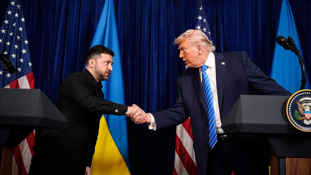 Presidenterna Donald Trump och Volodymyr Zelenskyj