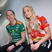 Thorengruppens Emilie Wibron och Pixbos Thea Löfborg. 