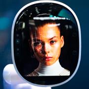 V. Stella generative AI display during the Mobile World Congress 2024 in Barcelona, Spain, Monday, Feb. 26, 2024