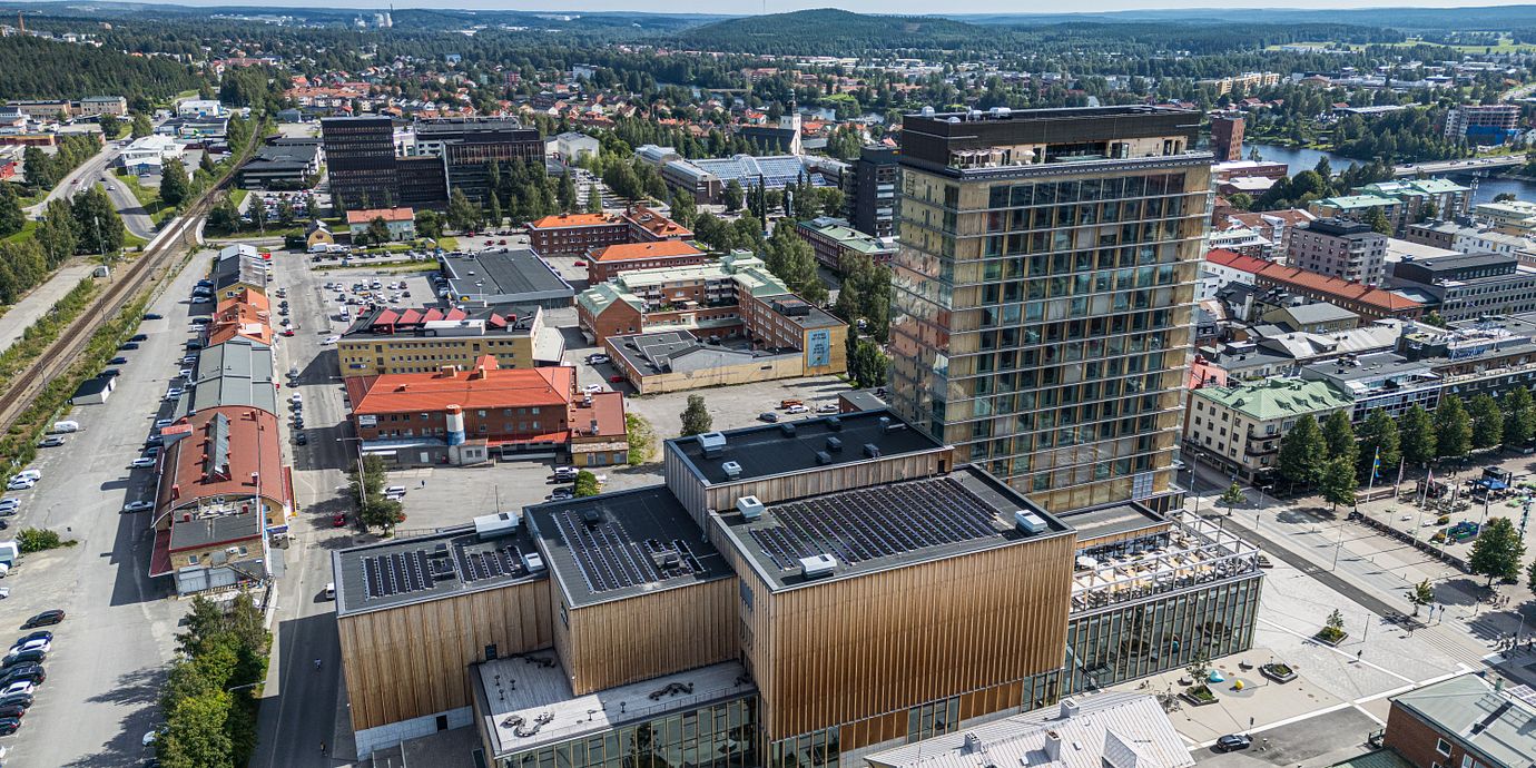 Skellefteå stad, kulturhuset Sara i centrum.