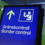 Gränskontrollen på Arlanda.