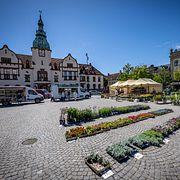 Akrivbild. Stortorget i Karlshamn.
