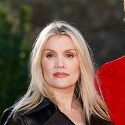 Regissören Emerald Fennell med skådespelarna Jacob Elordi och Margot Robbie som var med i filmen ”Wuthering Heights”.