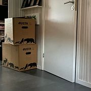 Flyttkartonger i en bostad i Skellefteå. Arkivbild.