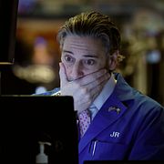 Investeraren John Romolo på New York Stock Exchange. Arkivbild.