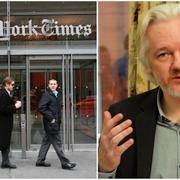 New York Times högkvarter/Julian Assange. 