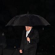 Donald Trump utanför Vita huset