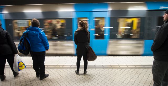 Tunnelbana. FREDRIK SANDBERG / TT