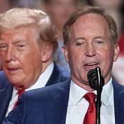 Ken Paxton och Donald Trump.