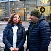 Zahra Kazemipour och hennes man Afshad Joubeh.