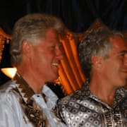 Bill Clinton och Jeffery Epstein. 