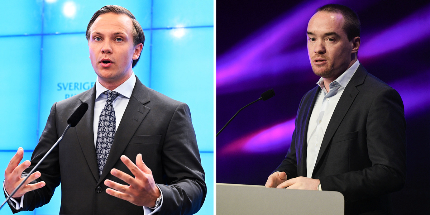 Arkivbilder på Tobias Andersson (SD) och Kent Ekeroth (SD).