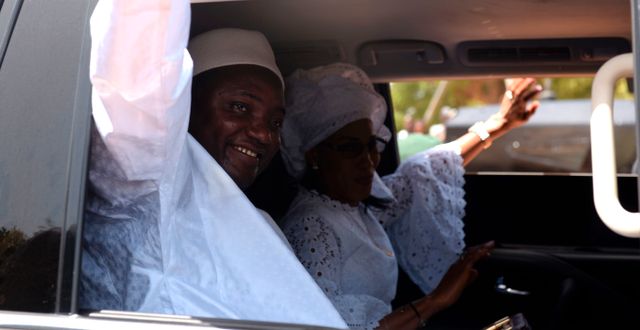 Adama Barrow. SEYLLOU / AFP