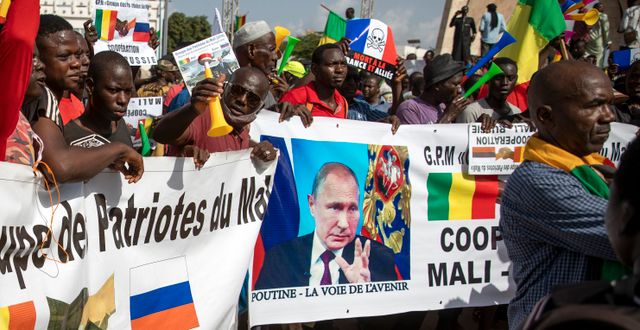 Pro-rysk demonstration i Bamako, Mali, hösten 202/Arkivbild AP