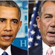 Barack Obama och representanthusets republikanske talman John Boehner
