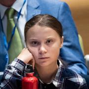 Greta Thunberg under det pågående FN-toppmötet om klimatet i New York.