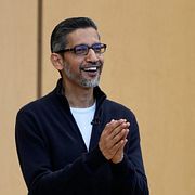 Alphabets vd Sundar Pichai på Google utvecklarkonferens under gårdagskvällen.
