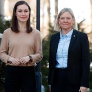 Finlands statsminister Sanna Marin och Sveriges statsminister Magdalena Andersson. 