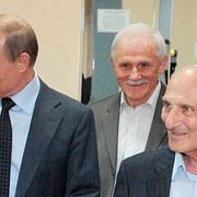 Putin med Rakhlin, längst till höger. Från maj 2013.