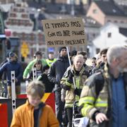 Brandmän protesterar mot nya arbetstidsregler/Arkivbild.