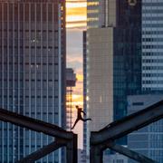 Parkour i Frankfurt. 