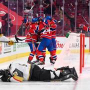 Artturi Lehkonen och Montreal jublar. Robin Lehner deppar.