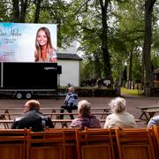 Lisa Holms begravning i juli 2015. 