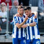 IFK Göteborgs Marcus Berg och Astrit Selmani.