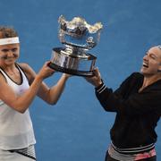 Andraseedade Bethanie Mattek-Sands, USA och Lucie Safarova, Tjeckien.