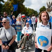 Demonstration mot förslaget