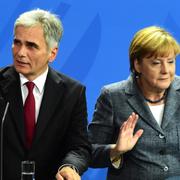 Werner Faymann och Angela Merkel