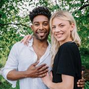 John Lundvik tillsammans med danspartner Linn Hegdal. 