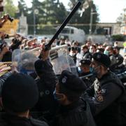 Demonstrationer i Istanbul. 