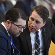 Jimmie Åkesson med Richard Jomshof.