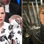 Arkivbilder.  Sara Danius (t v), Game of Thrones-karaktären Cersei Lannister (t h).