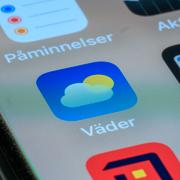 Appen väder fotograferad på en Iphone. 