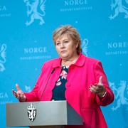 Erna Solberg.