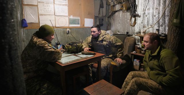 Ukrainska soldater i Luhansk. Vadim Ghirda / AP