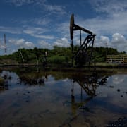 En trasig oljepump i Venezuela.